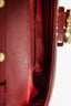 Gucci Maroon Leather 'Bamboo Night' Small Clutch on Chain
