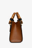 Gucci Brown Leather Mini Diana Tote Bag