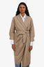 Max Mara Khaki Cotton Wrap Dress Size 8
