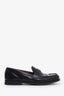 Prada Black Brushed Leather Penny Loafer Size 7 Mens