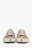 Maison Margiela Beige Canvas Tabi Sneakers Size 36.5