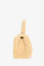 Balenciaga Cream Shearling Hourglass XS Top Handle with Strap