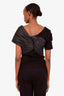 Alexander McQueen Black Cotton Off Shoulder Shirt Size 40