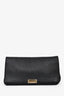 Burberry Black Pebble Leather Shoulder Bag with Chain
