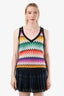 Missoni Multicolour Chevron V-neck Tank Top Size 40