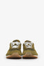 Bottega Veneta Green Suede Mesh 'Orbit' Sneaker Size 38