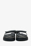 Hermès Black Leather Chypre Sandals Size 38.5