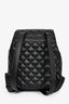 Versace Black Leather Quilted Medusa Head Backpack