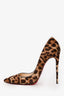 Christian Louboutin Leopard Print Ponyhair Heels Size 38.5