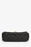 Pre-loved Chanel™ 2019-20 Black Caviar Quilted Leather Mini Camilla Flower Crush Single Flap
