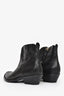 Golden Goose Black Leather Embroidered Western Boots Size 38.5