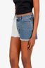 IRO Blue Denim Two Tone Mini Shorts Size 26