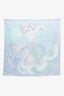 Hermès Blue/Multicolour Silk Plumes et Panaches Scarf 90