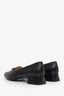 Salvatore Ferragamo Black Leather Bow Heeled Loafer Size 6