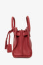 Saint Laurent Rose Grained Calfskin Nano Sac de Jour SHW With Strap