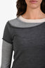 Staud Grey Wool Multi-Layered Sweater Size S