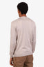 Pal Zileri Grey Silk V-Neck Sweater Size 50 Mens