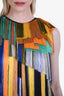 Dries Van Noten Multicoloured Fringe Sleeveless Top Size 34