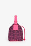 Loewe Pink/Black Anagram Jacquard Canvas Small Cubi Shoulder Bag