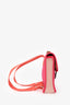 Hermès Pink/Orange Canvas Leather Toile Printed 'Jeux Dans La Jungle' Backpack