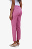 Max Mara Weekend Pink Geometric Print Ankle Pant Size 4