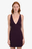 NBD Dark Purple Halter Neck Crisscross Back Mini Dress Size XS