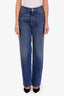 The Row Blue Cotton Straight Leg Jeans Size 32