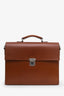 Salvatore Ferragamo Brown Leather Briefcase Mens