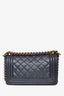 Pre-loved Chanel™ Small Iridescent Quilted Lambskin Leather Boy Bag