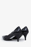 Prada Black Patent Leather Pointed Toe Heels Size 40