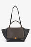 Celine Grey/Navy Leather Medium Shoulder Bag