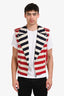 Jean Paul Gaultier 2013 Navy/Red Striped Moto Vest Size 46 Men's