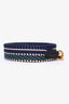 Hermès 2017 Blue/Green Canvas Sangle Cavale 25 mm Bag Strap GHW