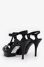 Saint Laurent Black Patent Tribute Heels Size 36.5