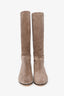 Jimmy Choo Grey Suede 'Olivia' Wedged Boots Size 37.5