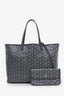 Goyard Grey Goyardine Canvas St. Louis PM Tote with Pouch
