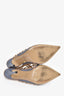 Valentino Blue/Mauve Leather Rockstud Cage Heels Size 39