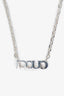 Gucci Silver Logo Necklace
