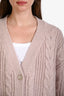 Jenni Kayne Blush Pink Alpaca Wool Buttoned Cardigan Size XXS