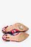Manolo Blahnik Pink/Multicolour Floral Print Canvas Heels Size 36