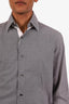 Pal Zileri Grey Cotton Button-Up Shirt Size 39 Mens