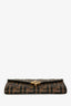 Fendi Brown and Black Monogram Wallet on Chain