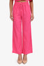 Frame Pink Linen-Blend Cropped Twist Top and Bottom Set Size XS