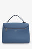 Louis Vuitton 2018 Blue/Cream Taurillon Leather My Lockme Top Handle with Strap