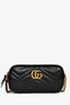 Gucci Black Leather GG Marmont Mini Crossbody Bag