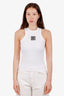 Balmain White/Black Logo Tank Size XS
