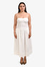 Rag & Bone White 'Pricilla' Gingham Maxi Dress Size 8