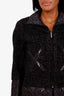 Pre-loved Chanel™ 13A Black Quilted Nylon Tweed Jacket with Mini Skirt Set Size 34