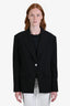 Camila Coelho Black Single Breasted Blazer Size S