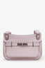 Hermès 2023 Mauve Pale/Mauve Pale Evercolor Jypsiere Mini Crossbody